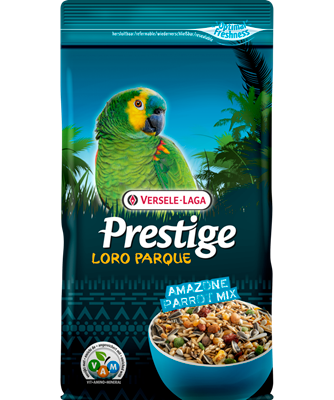 Miscela di semi arricchita con granuli estrusi - VAM - Pappagalli . Miscela ricca di: vitamine, aminoacidi e minerali per un'ottima salute per pappagalli sudamericani (es. ara di piccola taglia, amazzoni, pionus, caicchi, aratinga).. Sono presenti sacchetti da 1kg e da 15 kg