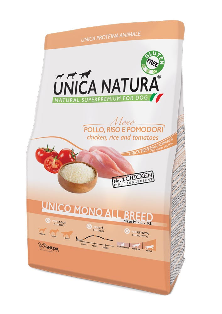Pollo, Riso e Pomodori - UNICO MONO ALL BREED  Unica Natura