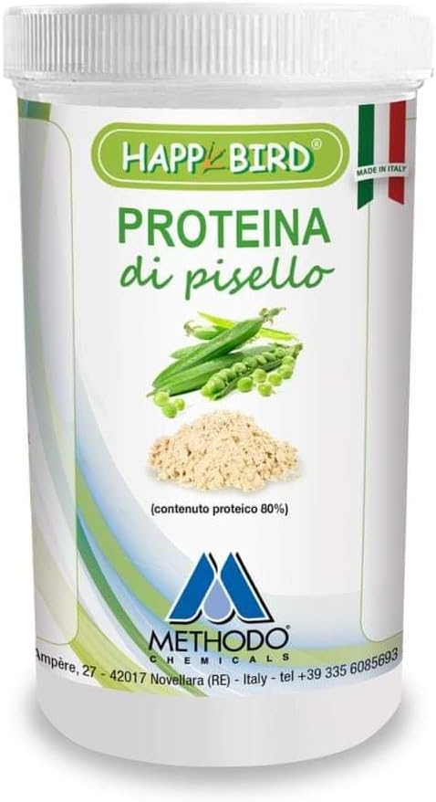 Proteina di Piselli Happy Bird Contenuto Proteico 80%,