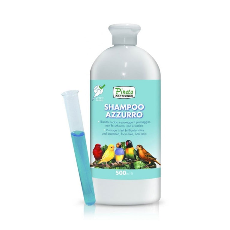 Pineta Zootecnici Shampoo Azzurro per uccelli 500 ml