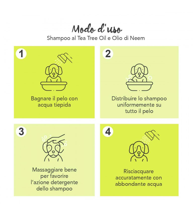 Yuup! Shampoo Repellente Tea Tree Oil e Neem Cani e Gatti 250 ml