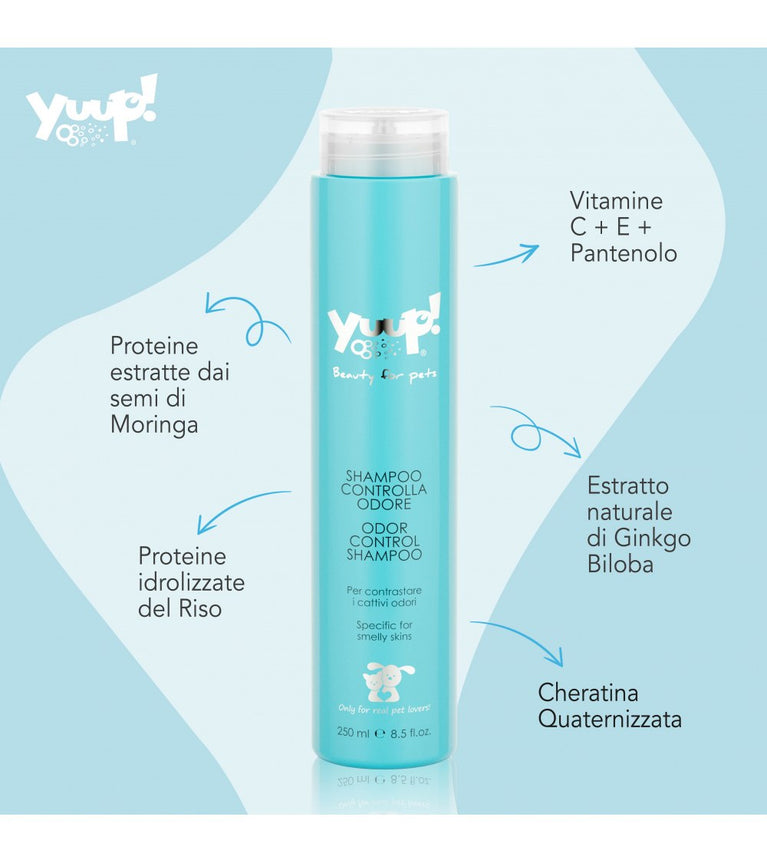 Shampoo Controlla Odore Yuup! – Detergente Anti Odori per Cani e Gatti 250ml