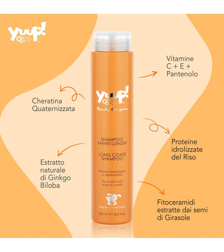 Shampoo Manti Lunghi Yuup! – Districante con Effetto Lucentezza 250ml