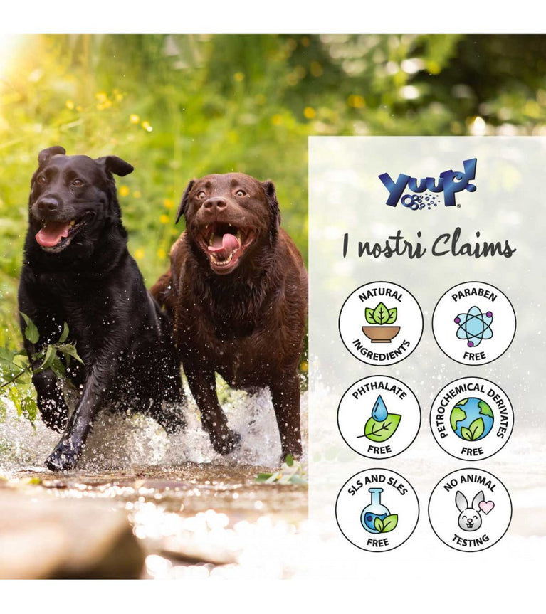 Yuup! Shampoo per Manti Scuri Cani e Gatti – Ravviva Colore 250 ml
