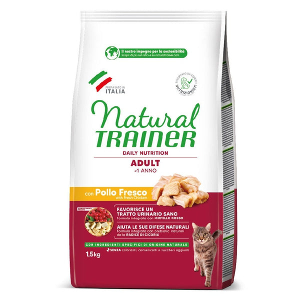 Natural Trainer Daily Nutrition Adult – Crocchette Gatto con Pollo Fresco