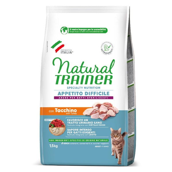 Natural Trainer Specialty Nutrition – Crocchette Gatto Appetito Difficile con Tacchino