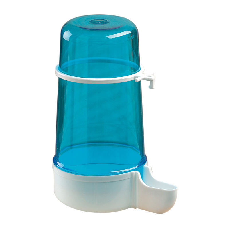C007 Sifone grande con supporto, per gabbie a fili verticali Capacità: cc. 400 Colorazioni: Blu e bianco Acquistabile singolarmente o set di 3 unità
