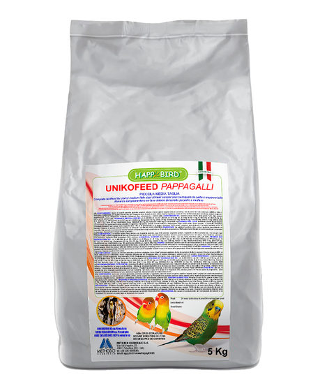 UNIKOFEED PAPPAGALLI piccola e media taglia - Sanny Passione Ornitologica